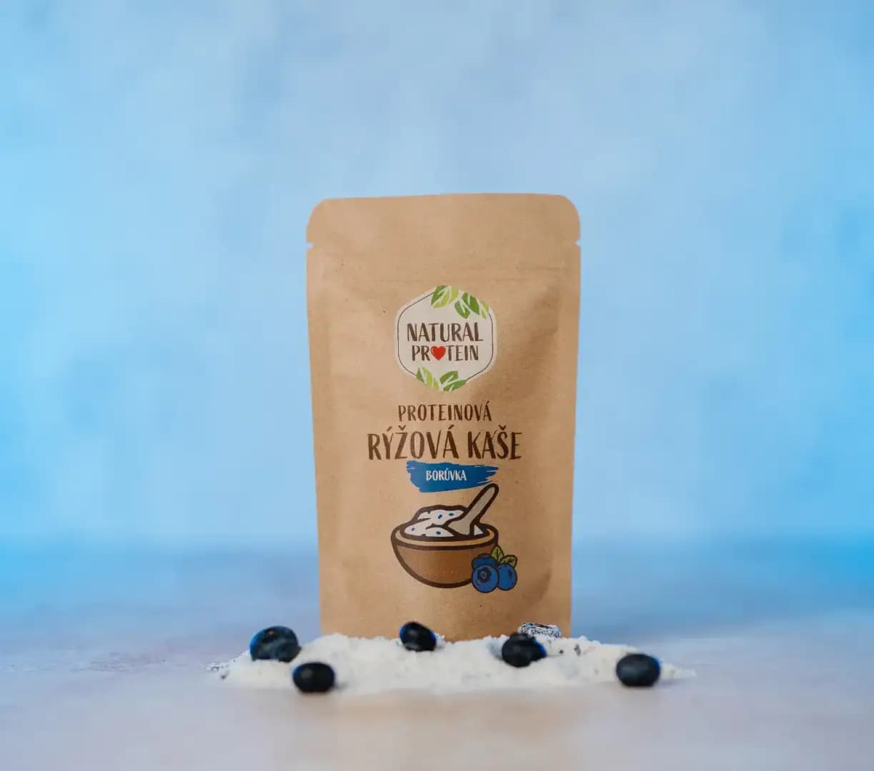 NaturalProtein Proteinová rýžová kaše Borůvka (60 g) - náhled 5