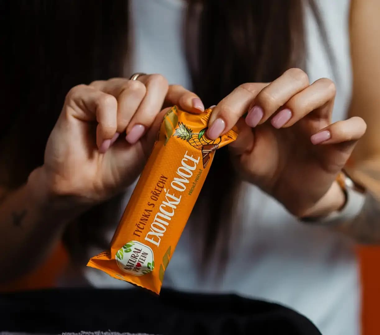NaturalProtein Ořechová tyčinka exotické ovoce - náhled 2