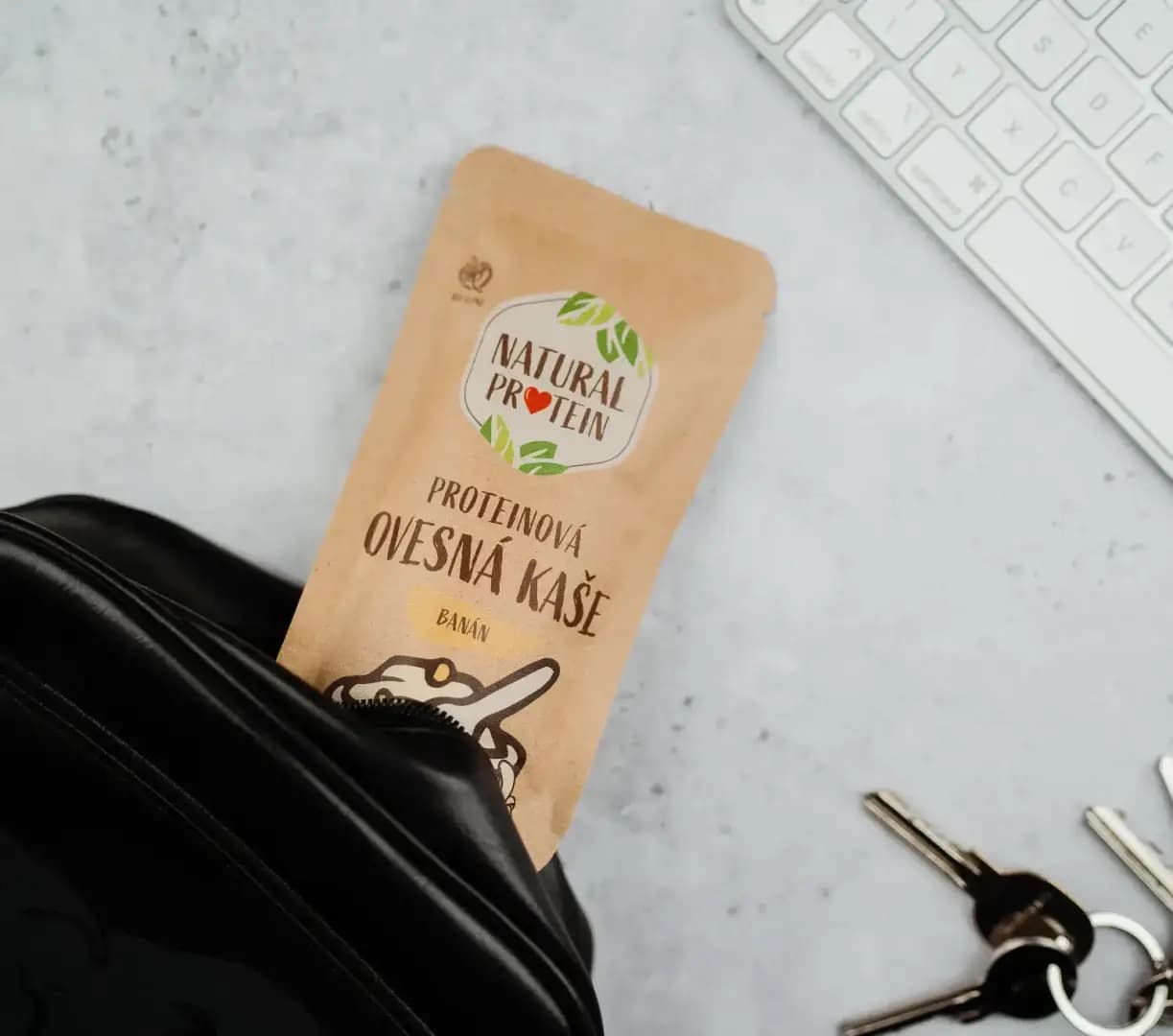 NaturalProtein Proteinová ovesná kaše Banán (60 g) - náhled 2
