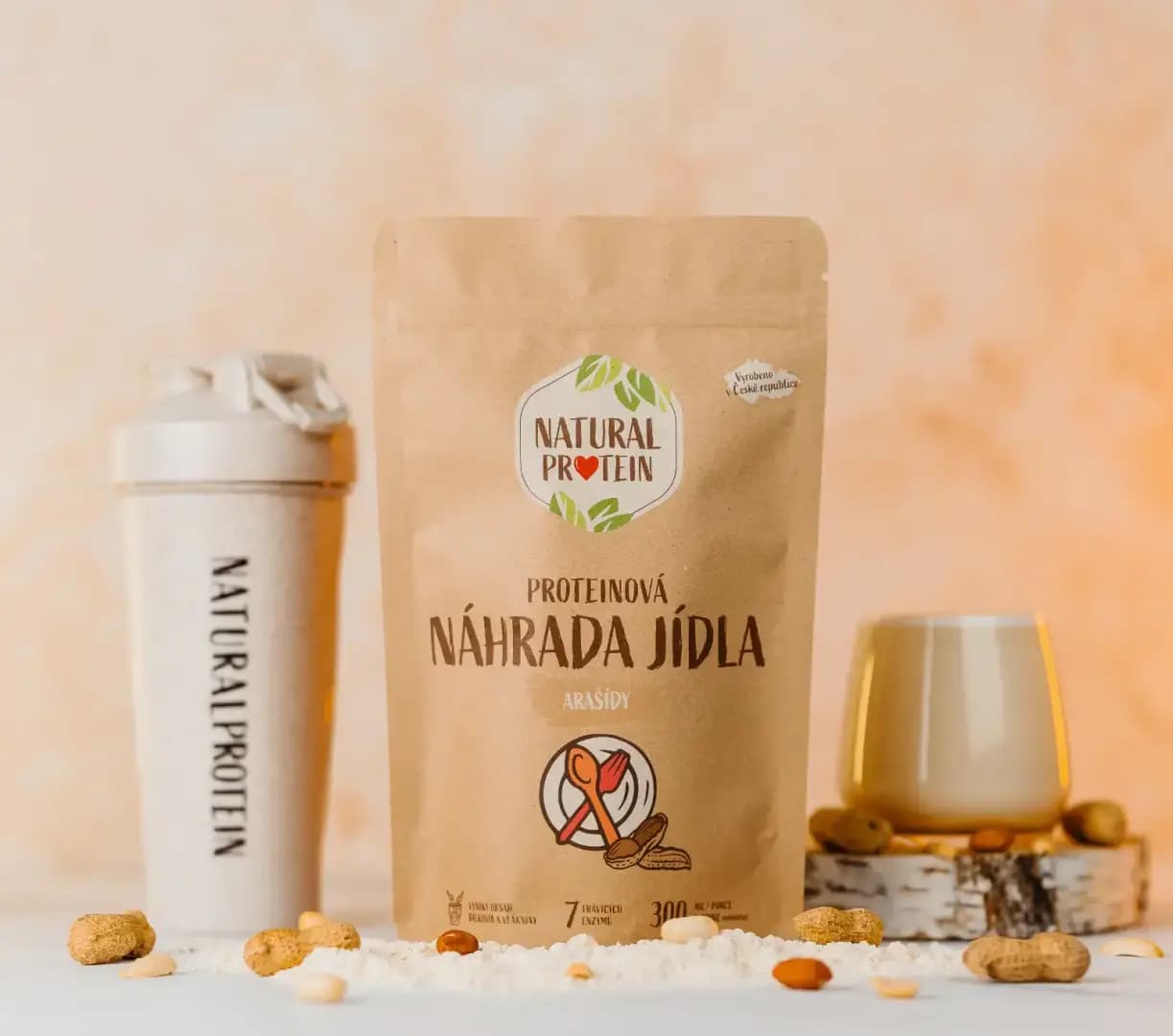NaturalProtein Náhrada jídla Arašídy - náhled 2