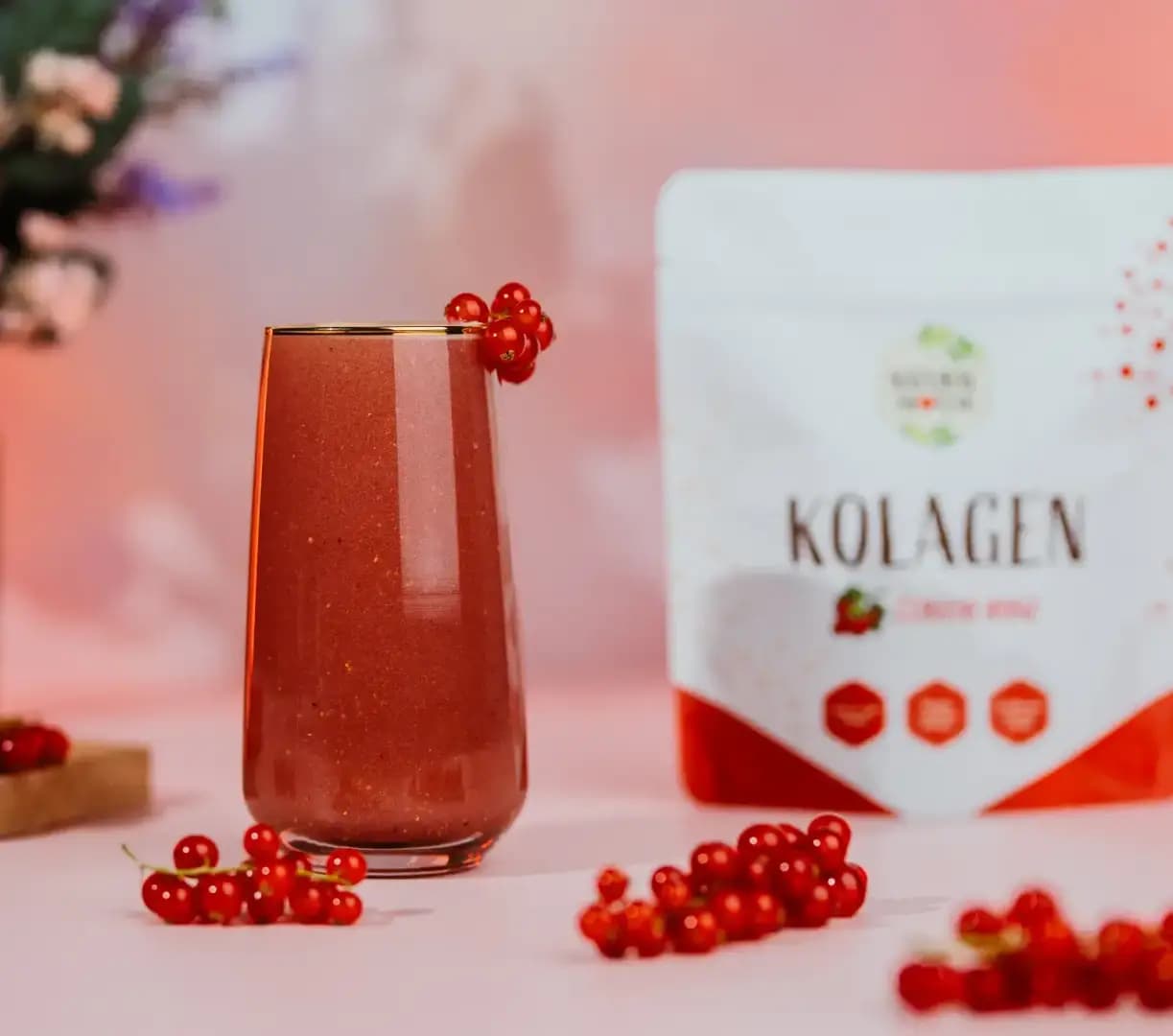 NaturalProtein Kolagen Červený rybíz - náhled 2