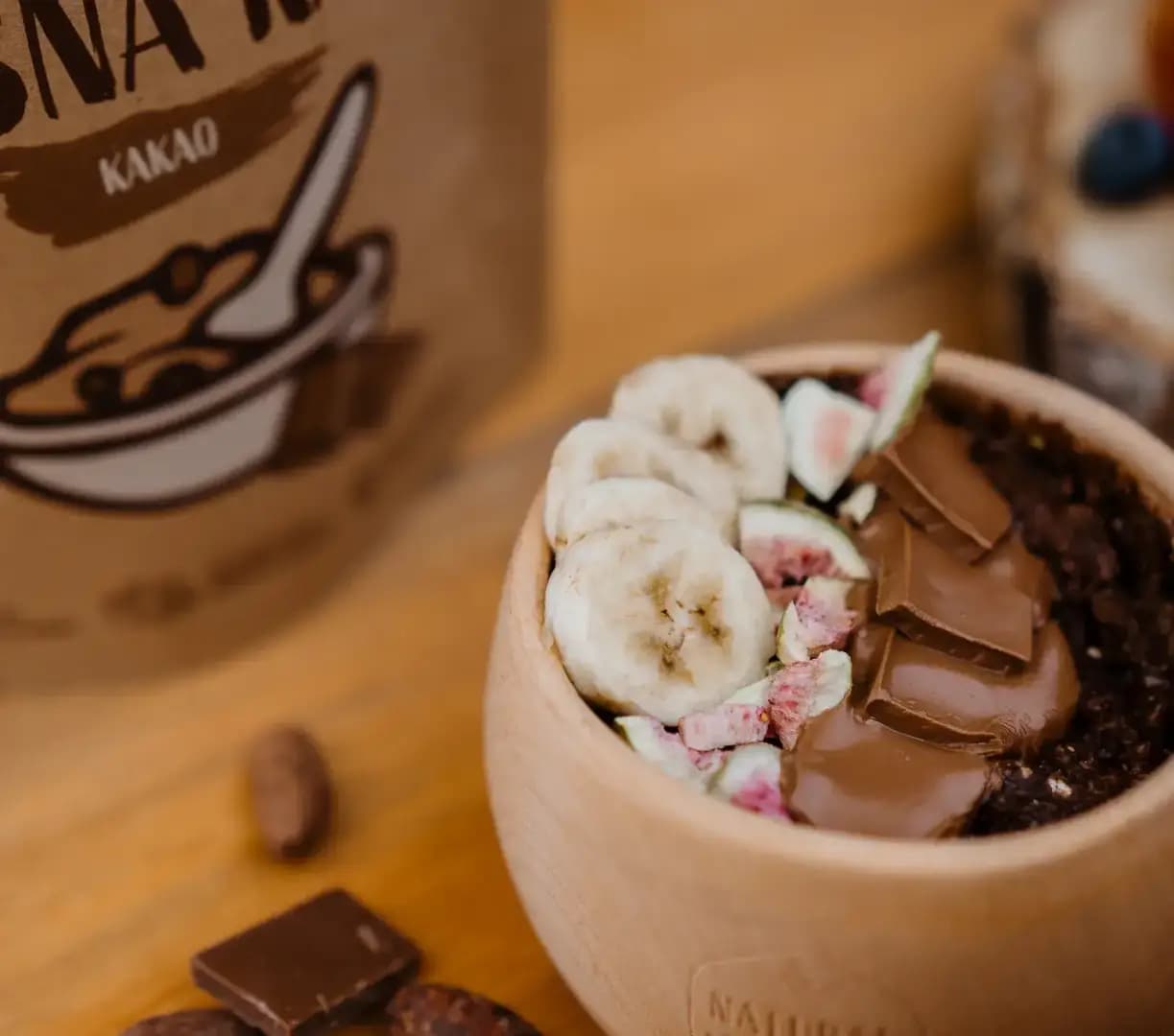 NaturalProtein Proteinová ovesná kaše Kakao (60 g) - náhled 3