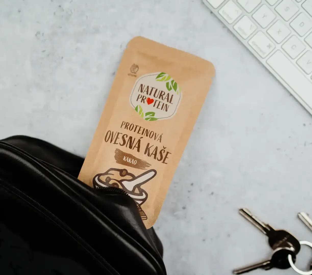 NaturalProtein Proteinová ovesná kaše Kakao (60 g) - náhled 2