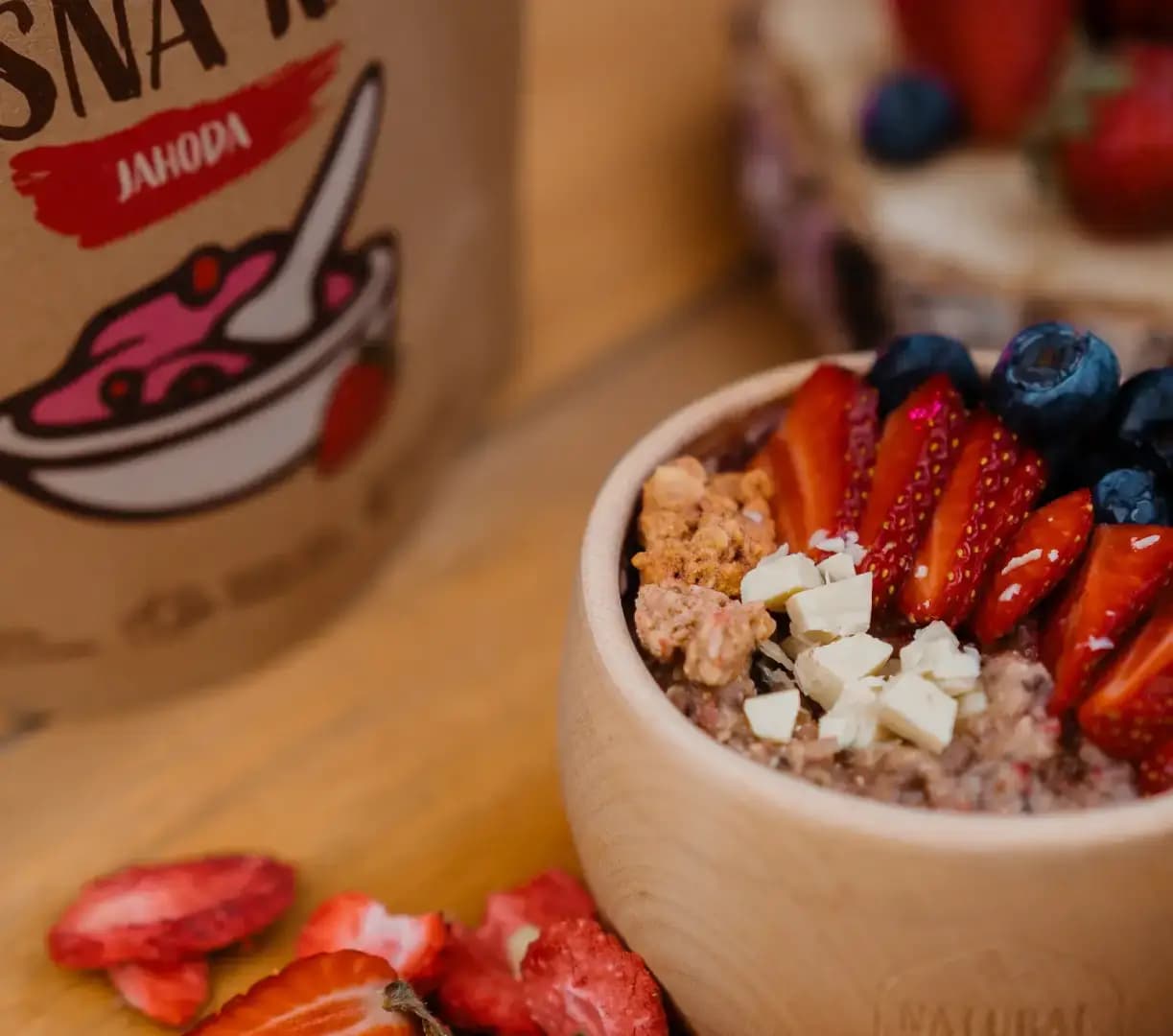 NaturalProtein Proteinová ovesná kaše Jahoda - náhled 4