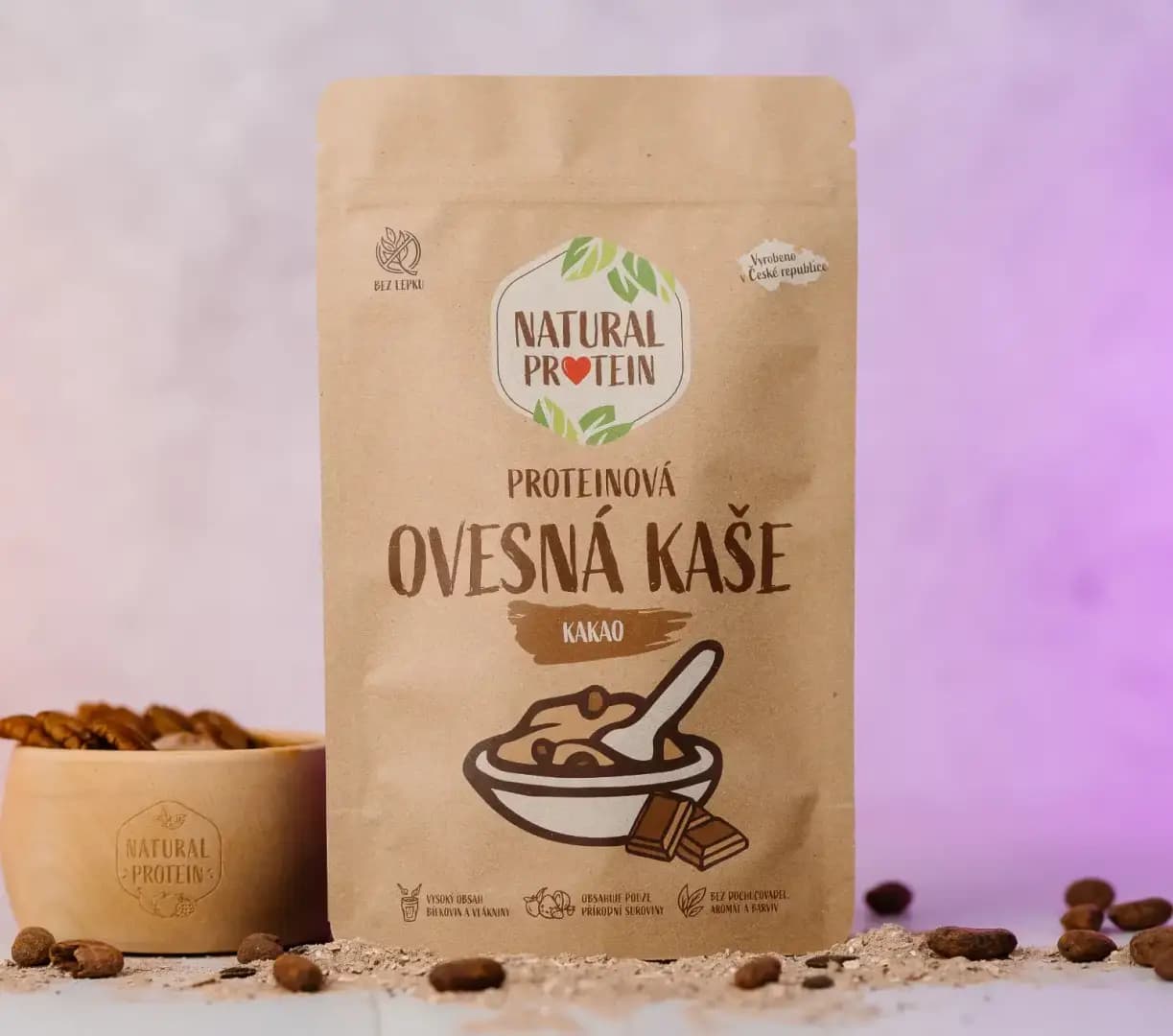 NaturalProtein Proteinová ovesná kaše Kakao - náhled 2