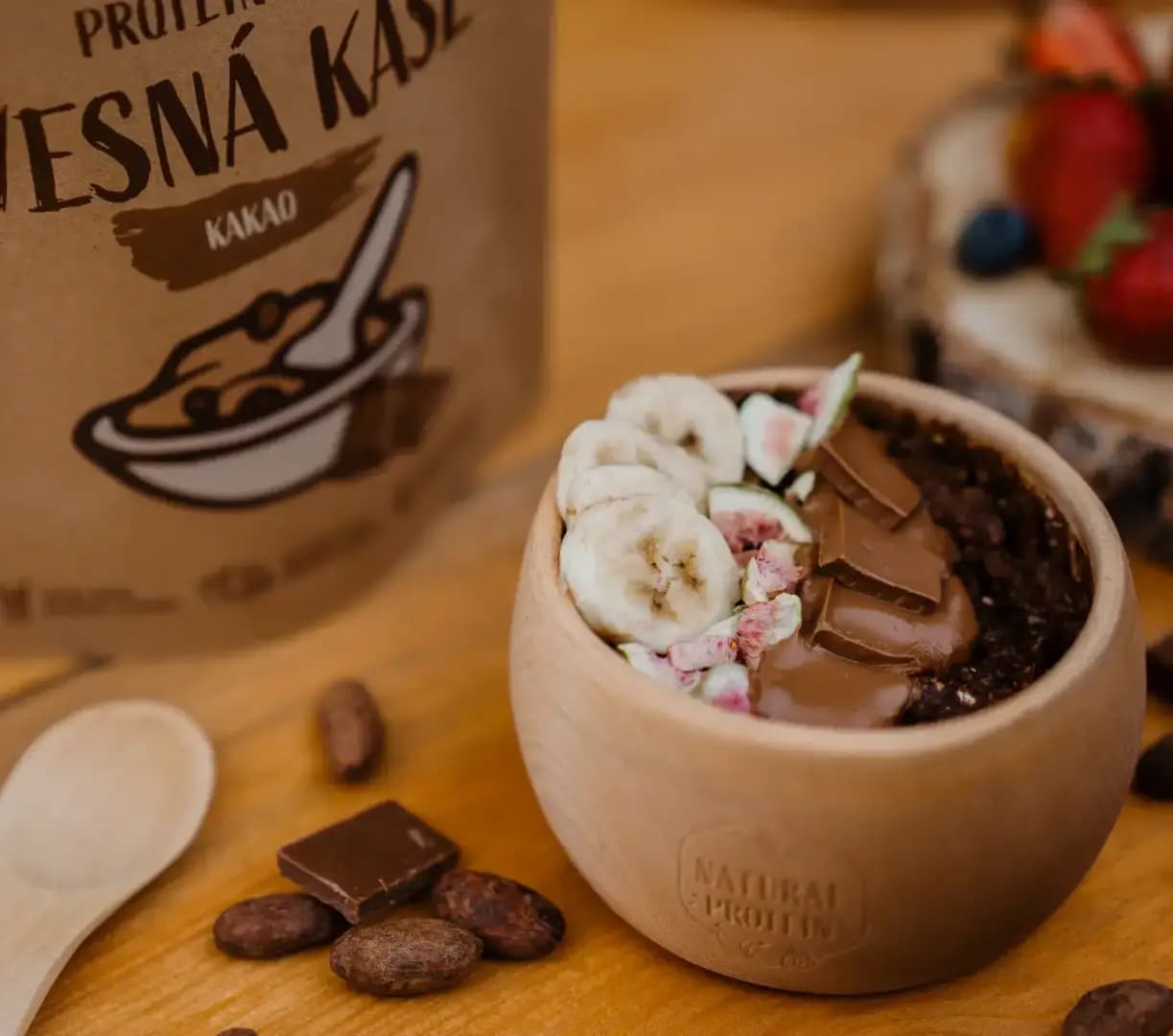 NaturalProtein Proteinová ovesná kaše Kakao - náhled 4
