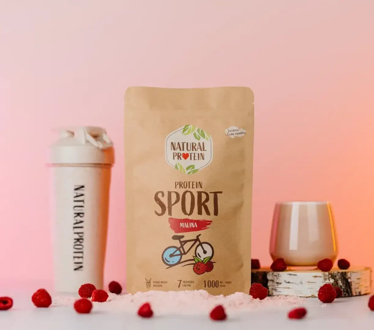 NaturalProtein Protein Sport Malina - náhled 2