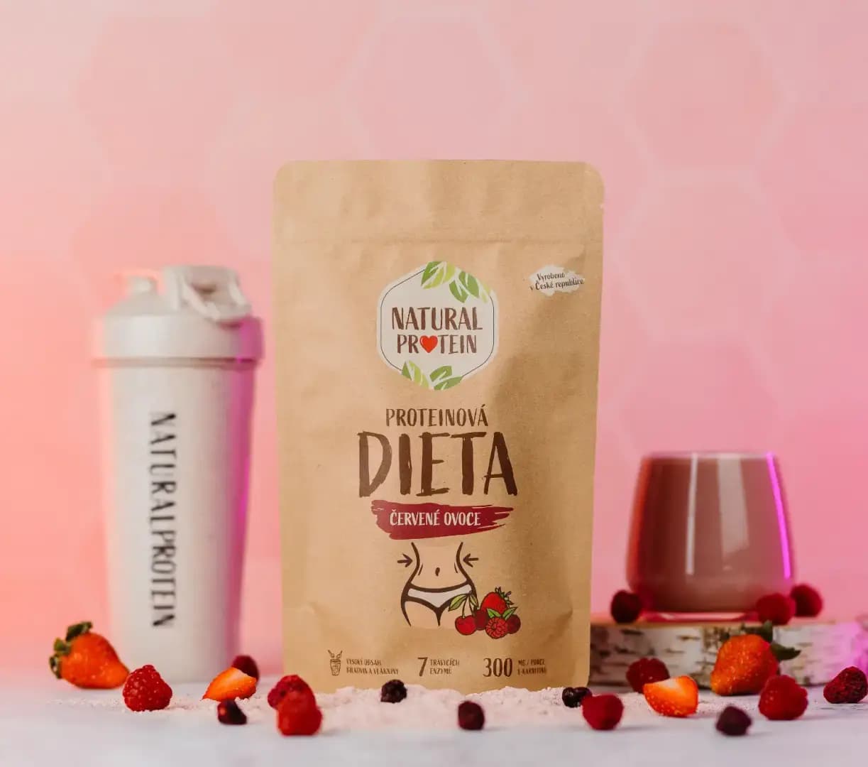 NaturalProtein Proteinová dieta Červené ovoce - náhled 2