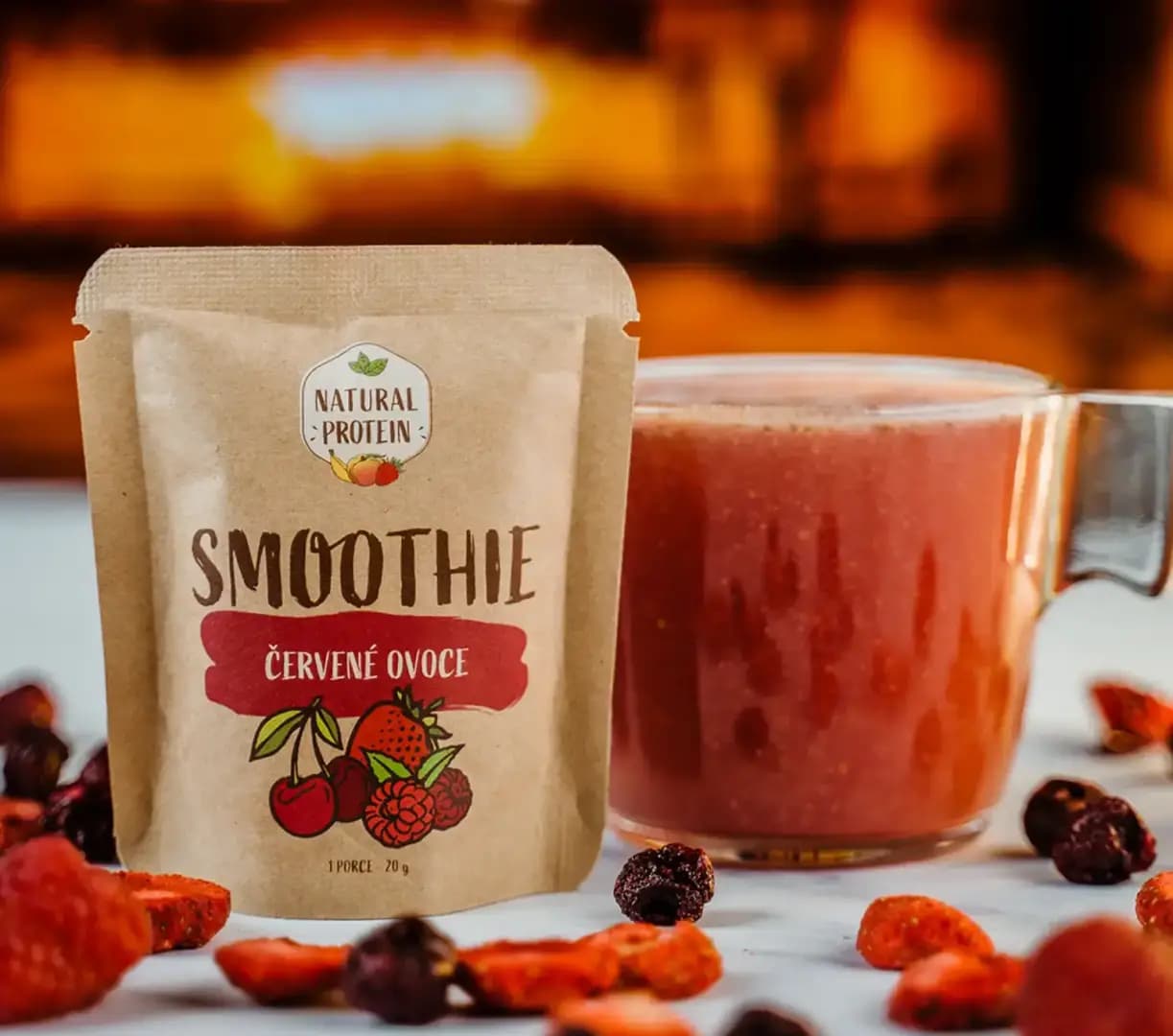 NaturalProtein Smoothie Červené ovoce - náhled 4