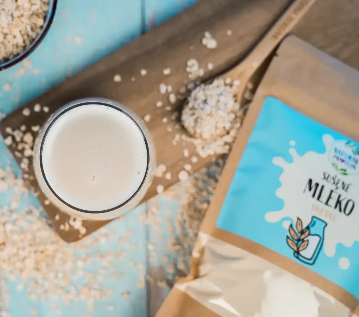 NaturalProtein Sušené ovesné mléko BIO - náhled 3