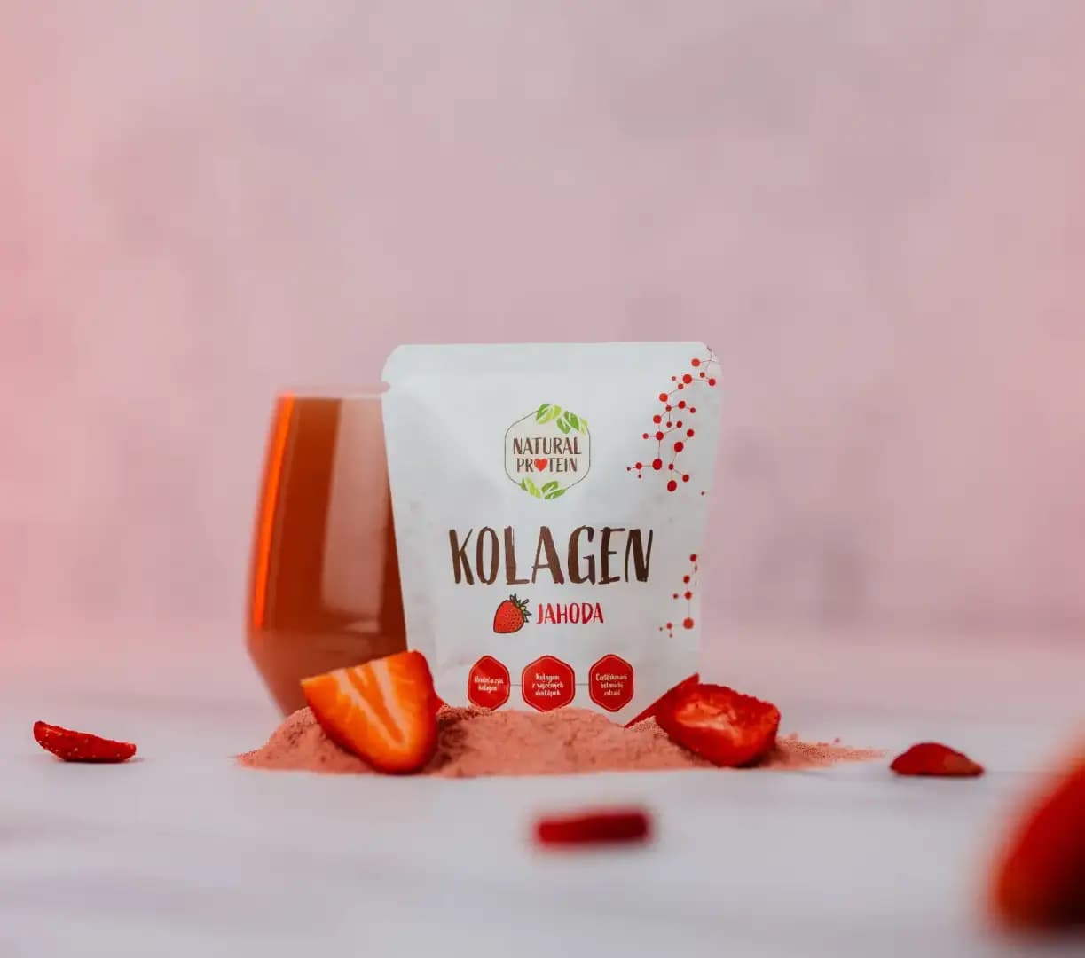 NaturalProtein Kolagen Jahoda (10 g) - náhled 3