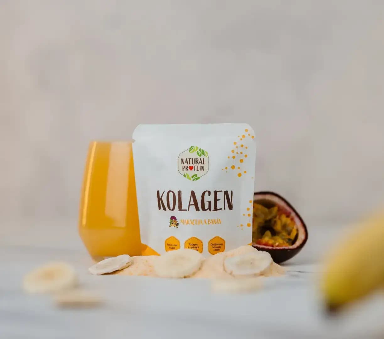 NaturalProtein Kolagen Maracuja a banán (10 g) - náhled 4