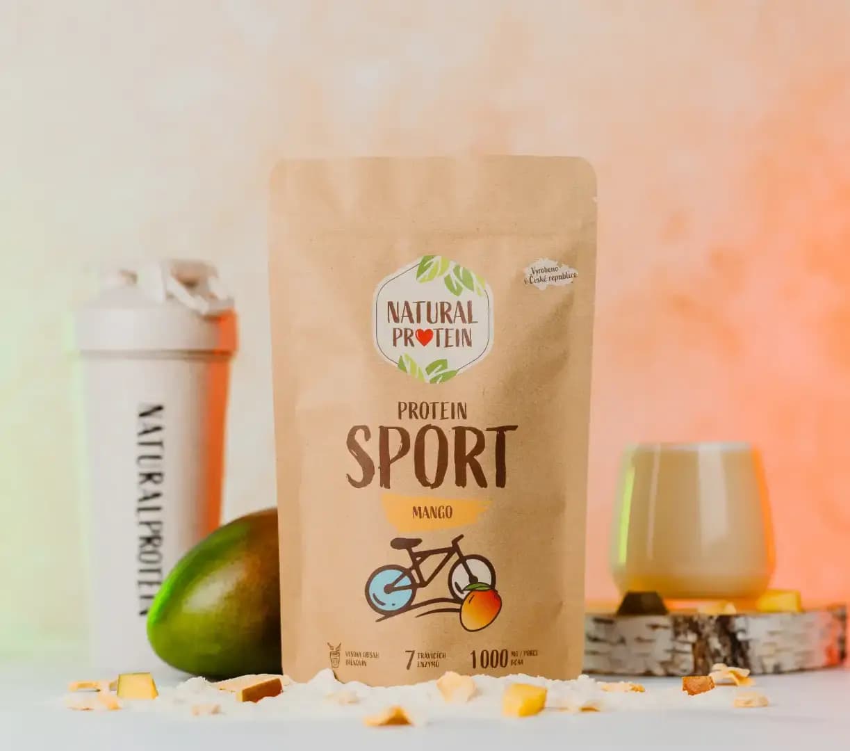 NaturalProtein Protein Sport Mango - náhled 2
