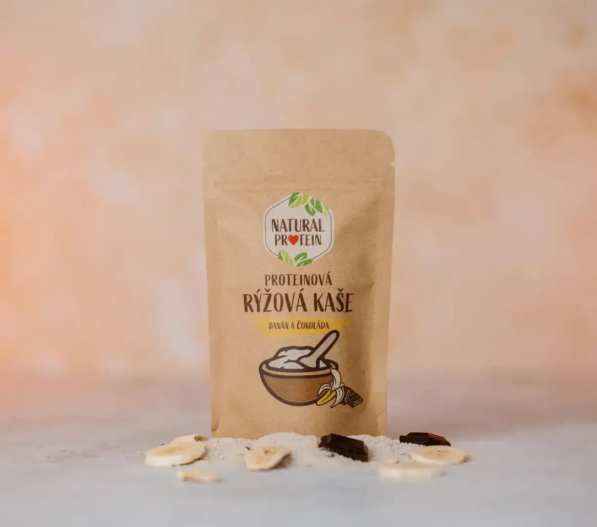 NaturalProtein Proteinová rýžová kaše Banán a čokoláda (60 g) - náhled 5