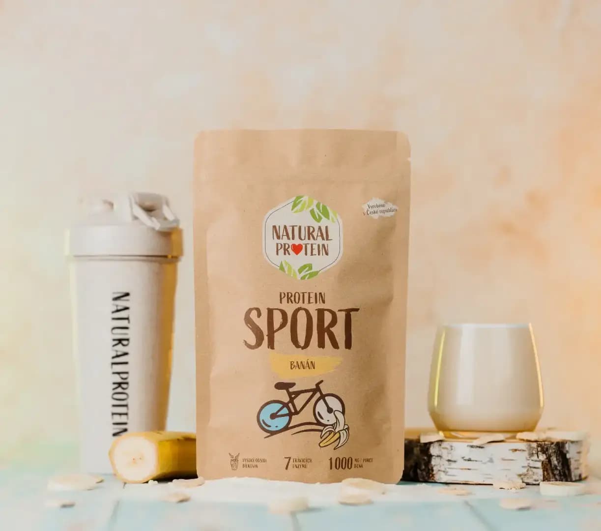 NaturalProtein Protein Sport Banán - náhled 2