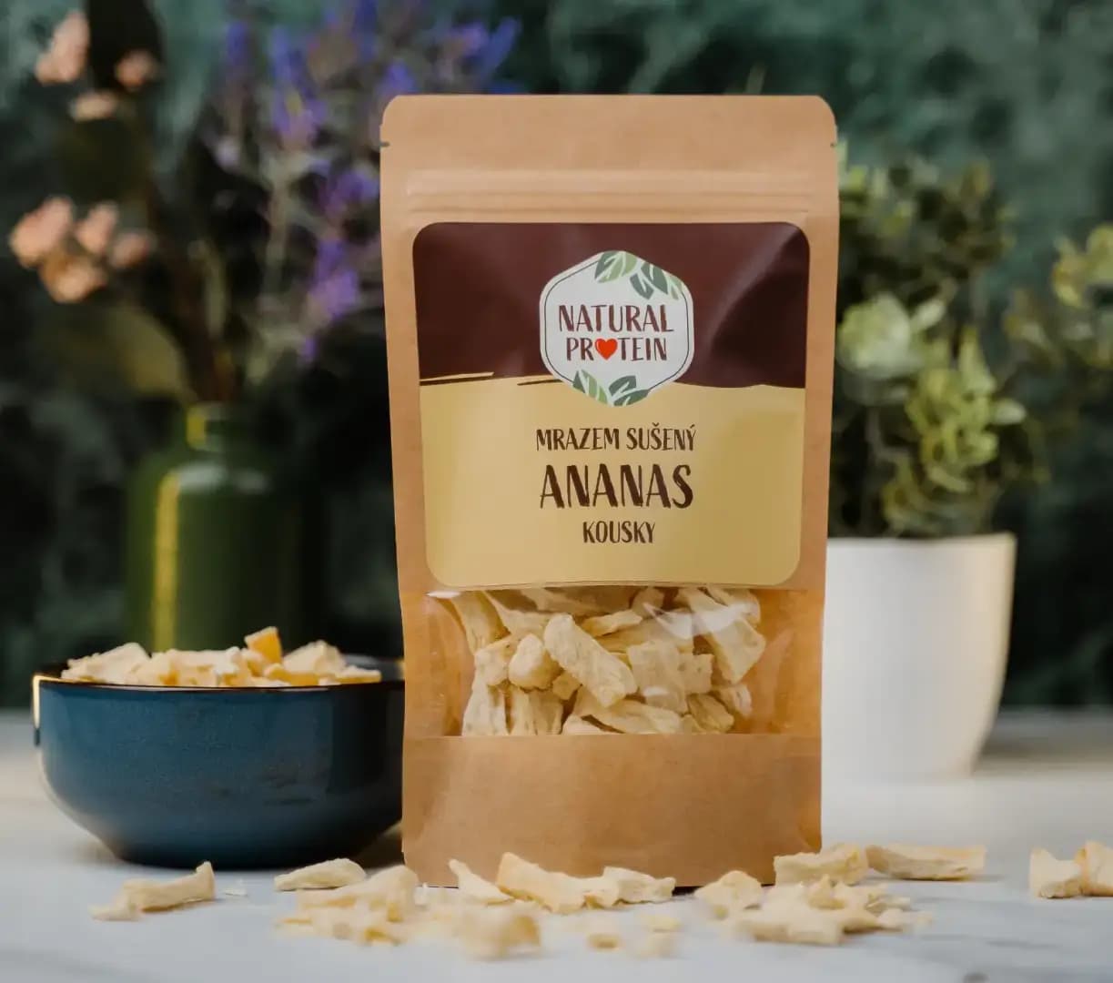 NaturalProtein Mrazem sušený ananas kousky - náhled 4