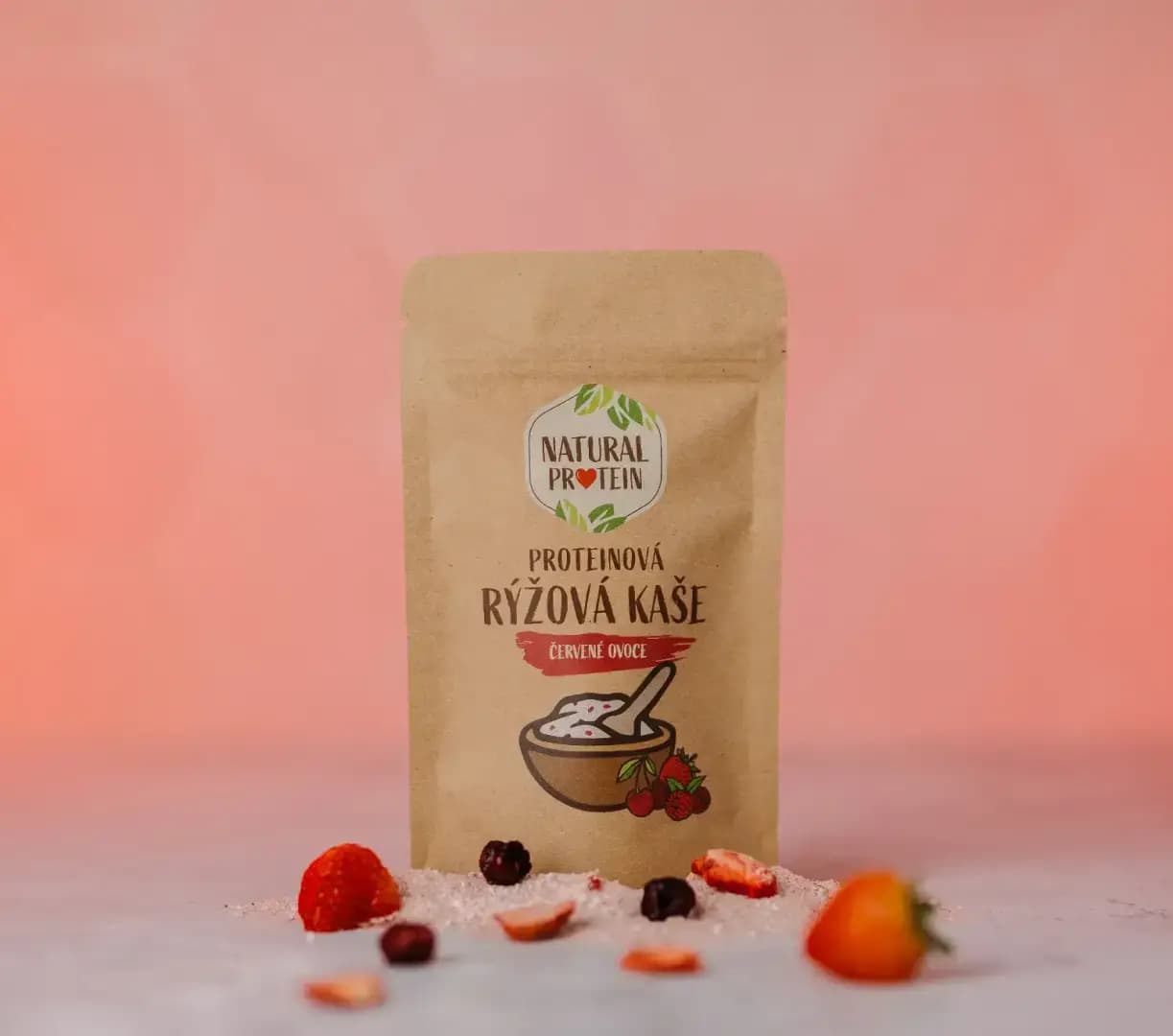 NaturalProtein Proteinová rýžová kaše Červené ovoce (60 g) - náhled 5