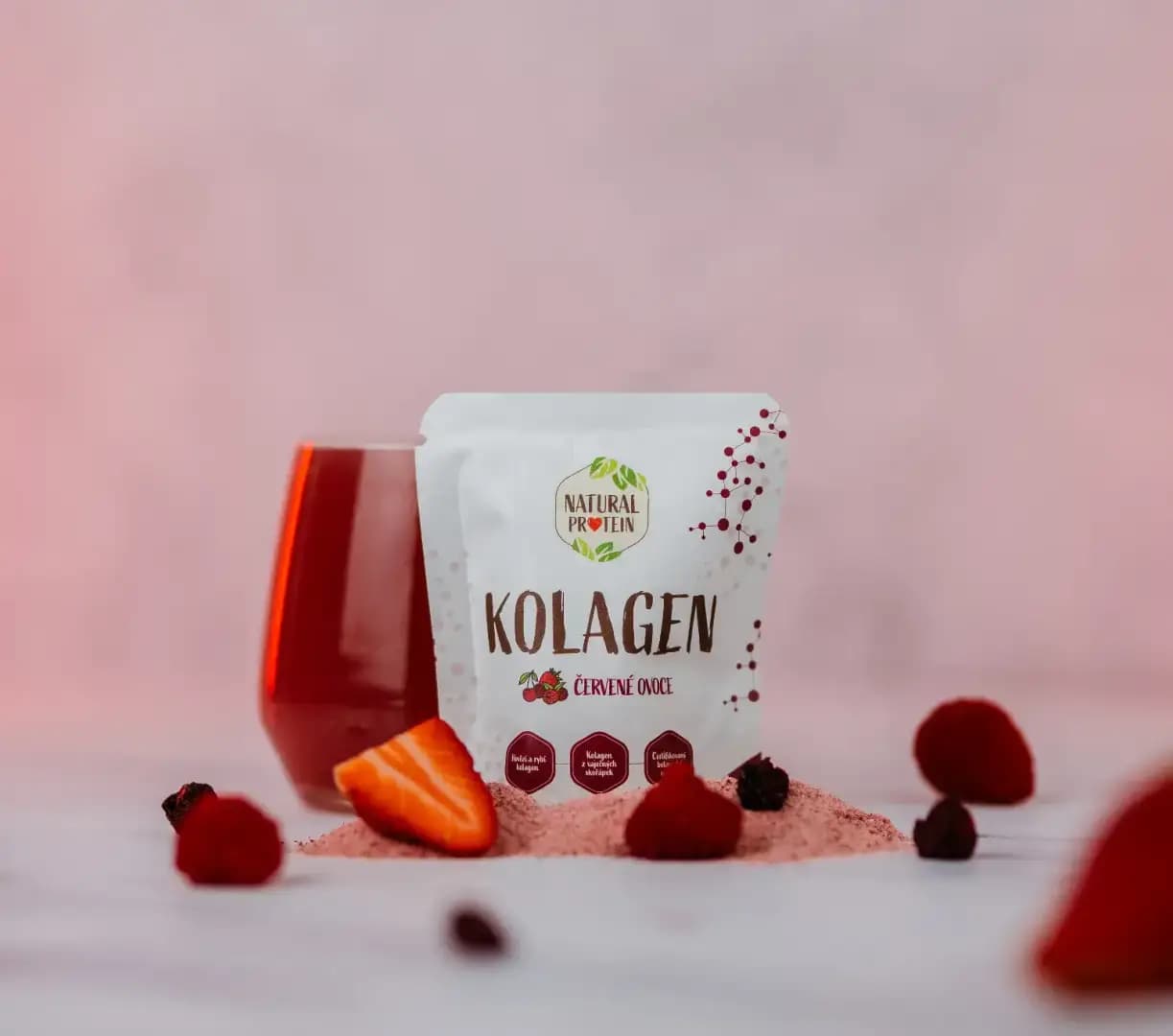NaturalProtein Kolagen Červené ovoce (10 g) - náhled 3
