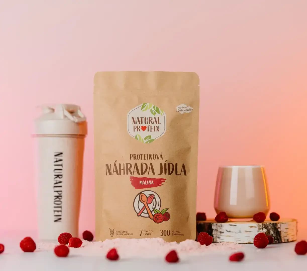 NaturalProtein Náhrada jídla Malina - náhled 2