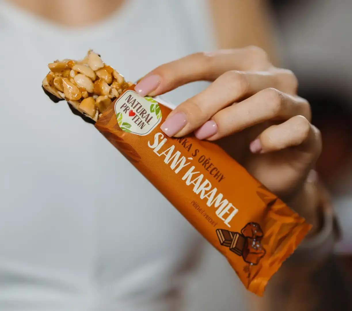 NaturalProtein Ořechová tyčinka slaný karamel - náhled 5