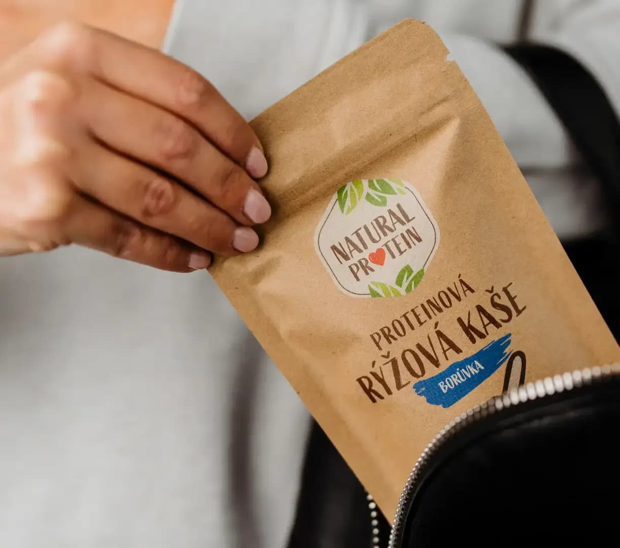 NaturalProtein Proteinová rýžová kaše Borůvka - náhled 5