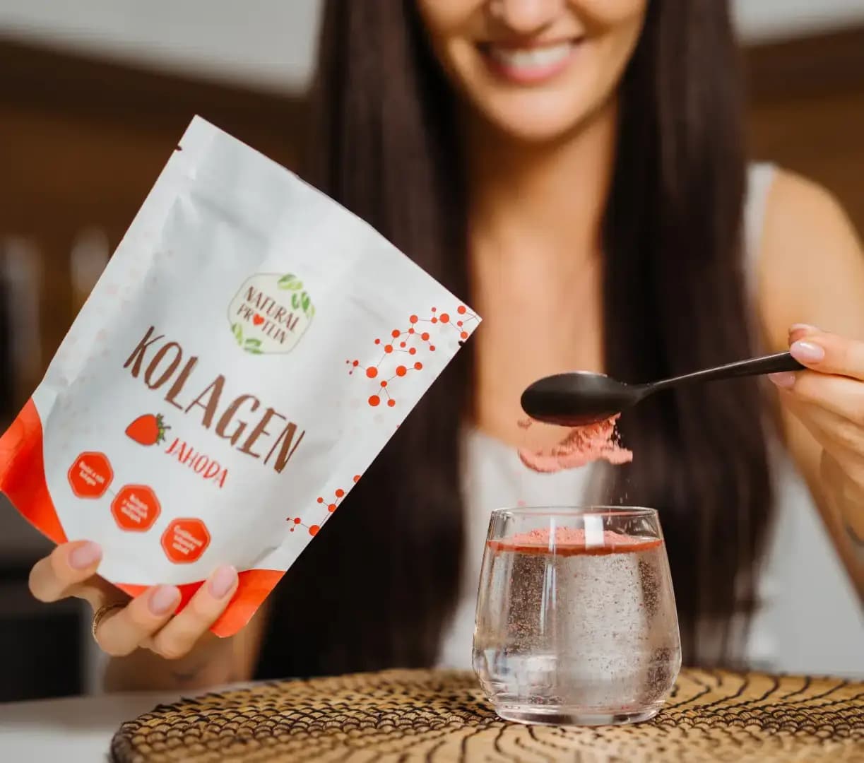 NaturalProtein Kolagen Jahoda - náhled 3