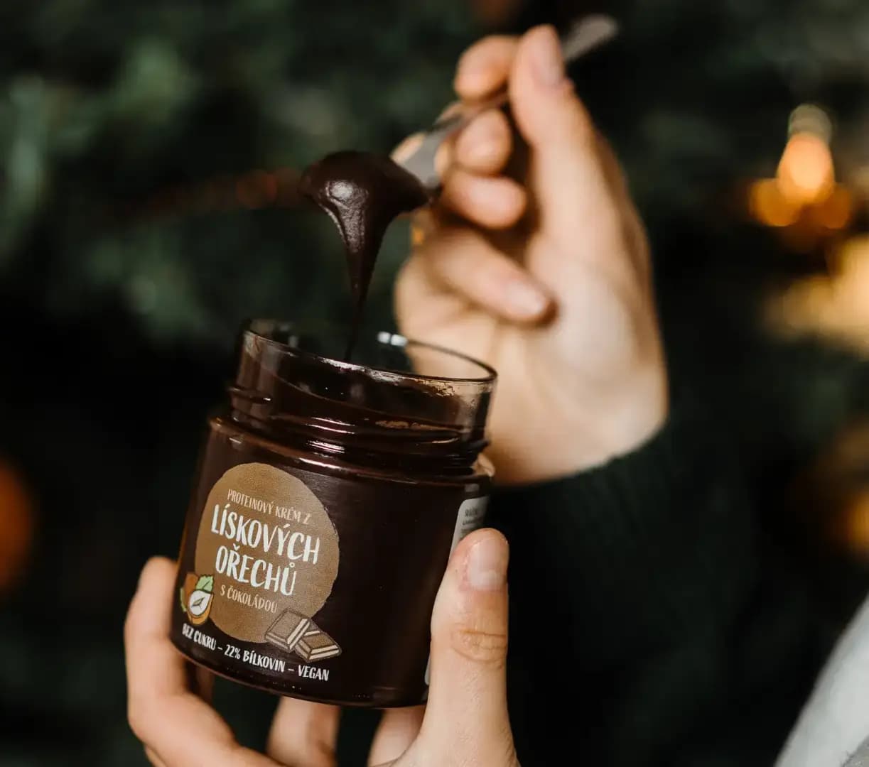 NaturalProtein Lískooříškový krém s čokoládou - náhled 4