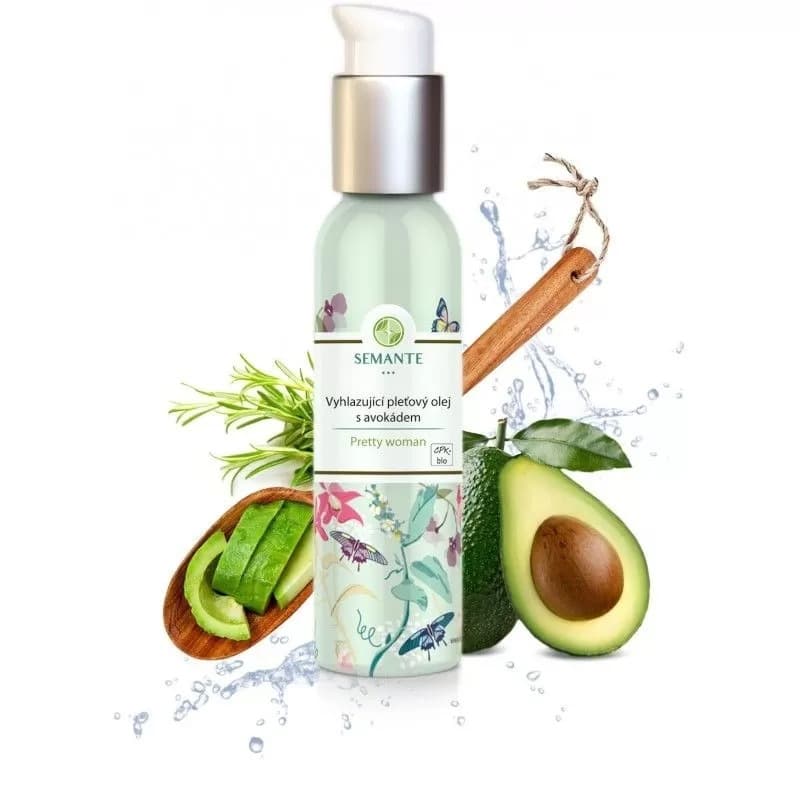 SEMANTE by Naturalis Vyhlazující pleťový olej s avokádem 100 ml - Naturalis