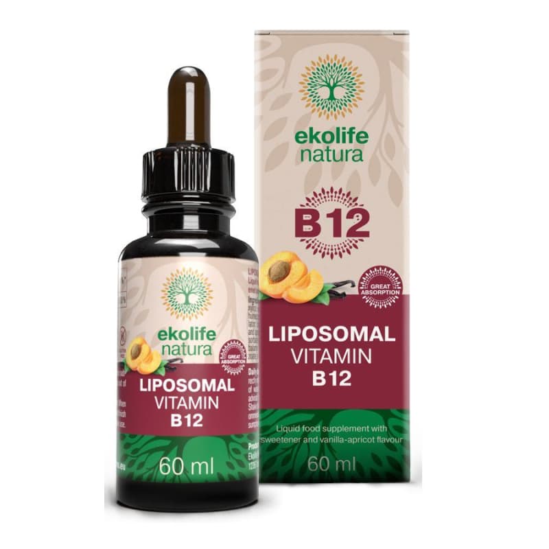 Ekolife natura Liposomal Vitamin B12 60ml (Lipozomální vitamín B12) - Ekolife Natura