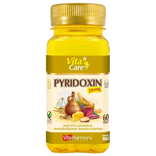 VitaHarmony Vitamin B6 (Pyridoxin) 60 tbl. - Vitaharmony