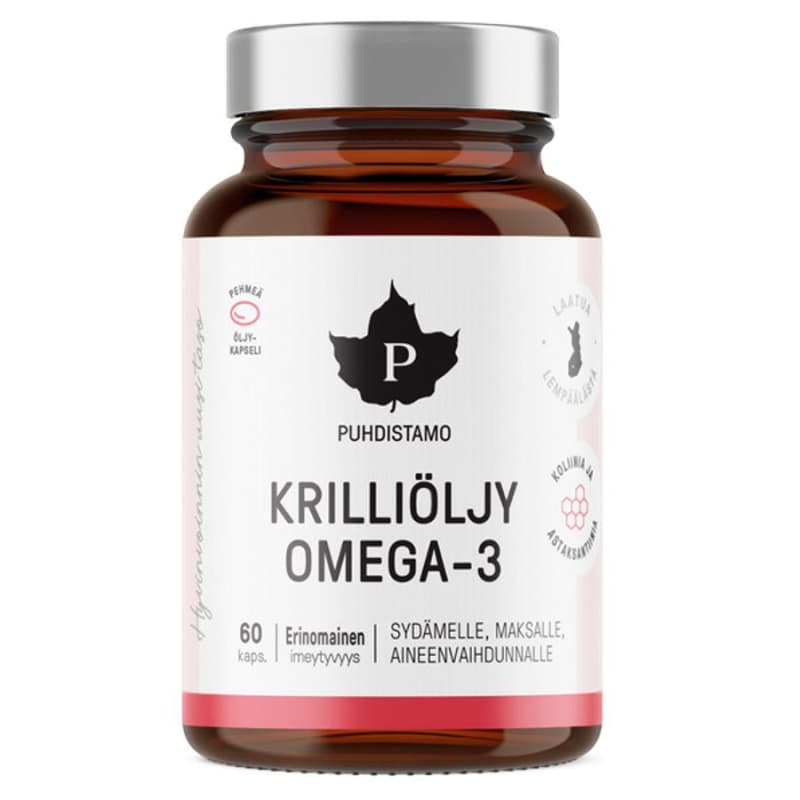 Puhdistamo Super Omega 3 (Krilový olej) 60 kapslí - Puhdistamo