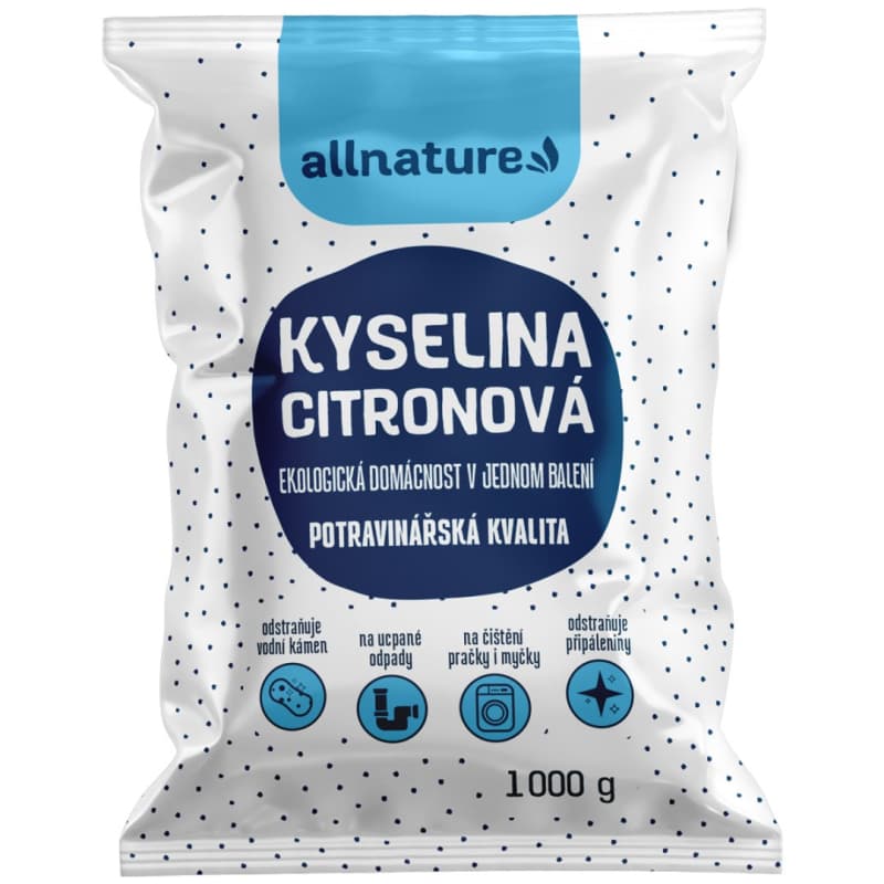 Allnature Kyselina citronová 1 000 g - Allnature