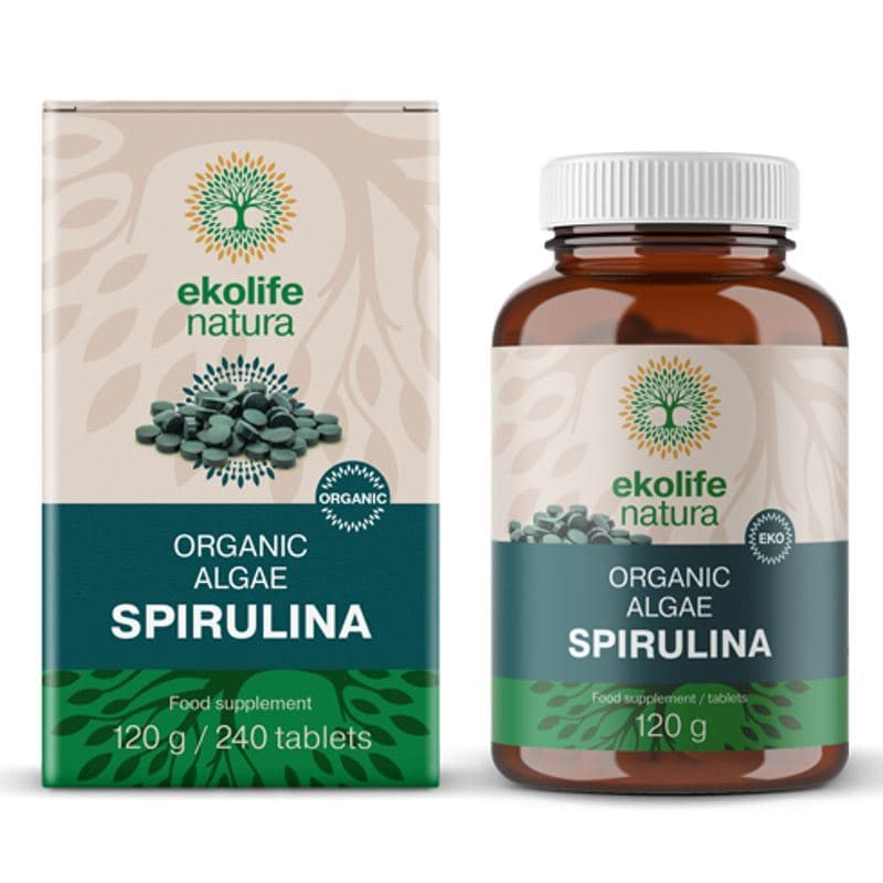 Ekolife natura Algae Spirulina Organic 240 tablet  - Ekolife Natura