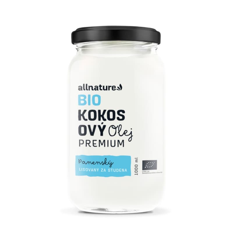 Allnature kokosový olej panenský BIO 1000ml - Allnature