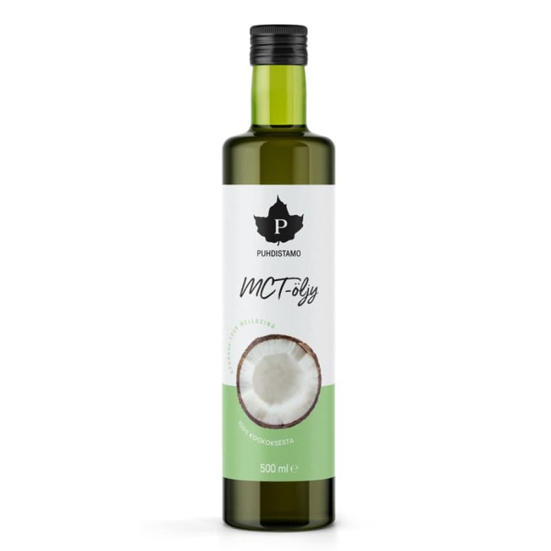 Puhdistamo MCT Oil 500ml (Olej s triglyceridy se středně dlouhým řetězcem) - Puhdistamo
