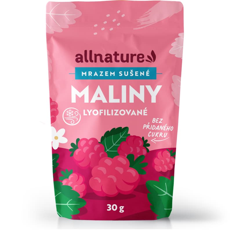 Allnature Malina sušená mrazem celá 30 g - Allnature
