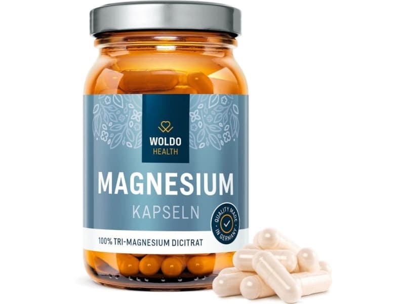 Woldohealth Hořčík Tri-Magnesium dicitrát 120 cps. - Woldohealth