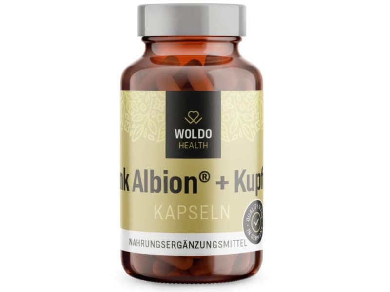 WoldoHealth Zinek s mědí 90 kapslí - Woldohealth