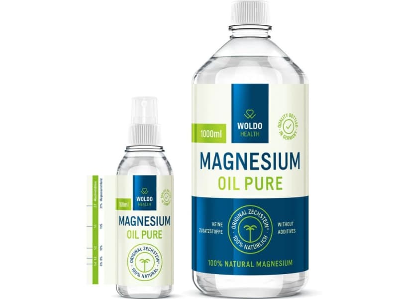 WoldoHealth Hořčíkový olej 1000 ml + 100 ml - Woldohealth