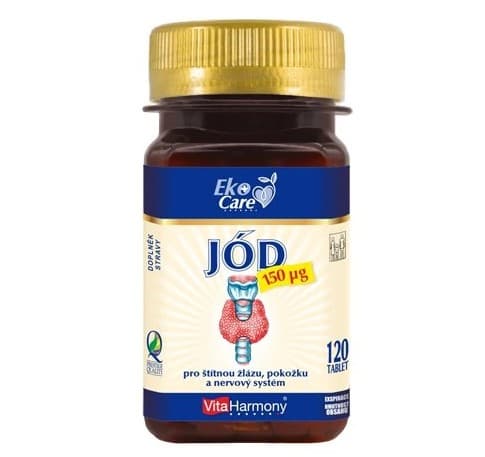 Jód (Jodid draselný) 150 µg - 120 tbl. - Vitaharmony