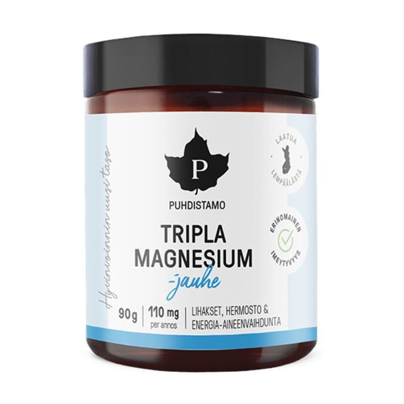 Puhdistamo Triple Magnesium 90g (Hořčík v prášku) - Puhdistamo