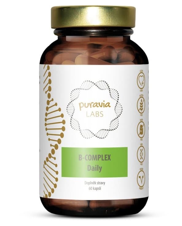 Puravia LABS B-komplex Daily, 60 kapslí - PuraviaLabs