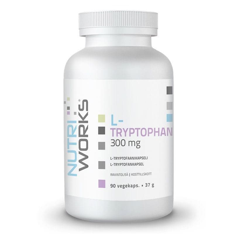 NutriWorks L-Tryptophan 300mg 90 kapslí - NutriWorks