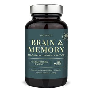 Nordbo Brain and Memory 90 kapslí (Magtein and Bacopa) - Nordbo