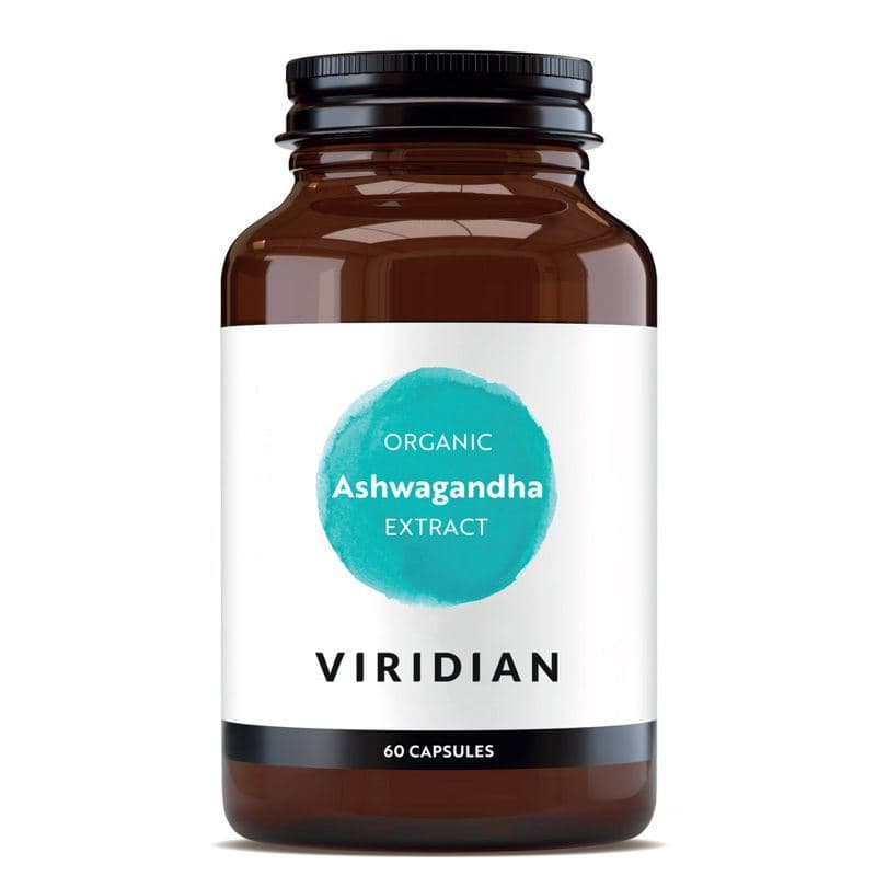 Viridian Ashwagandha Extract 60 kapslí Organic (Indický ženšen KSM-66) - Viridian