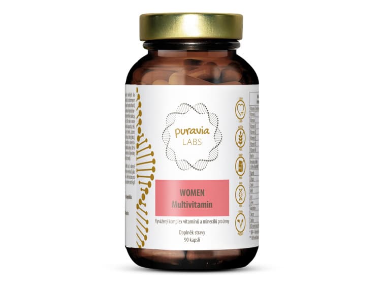 Puravia LABS Multivitamin pro ženy, 90 kapslí - PuraviaLabs