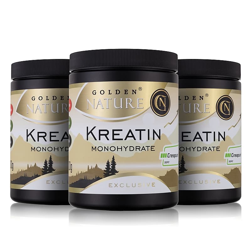 2+1 GN Exclusive Kreatin Monohydrate Creapure 500g - Golden Nature