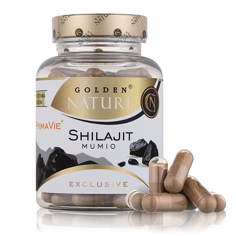 GN Exclusive Shilajit PrimaVie® 50% kyseliny fulvové 100 cps. - Golden Nature