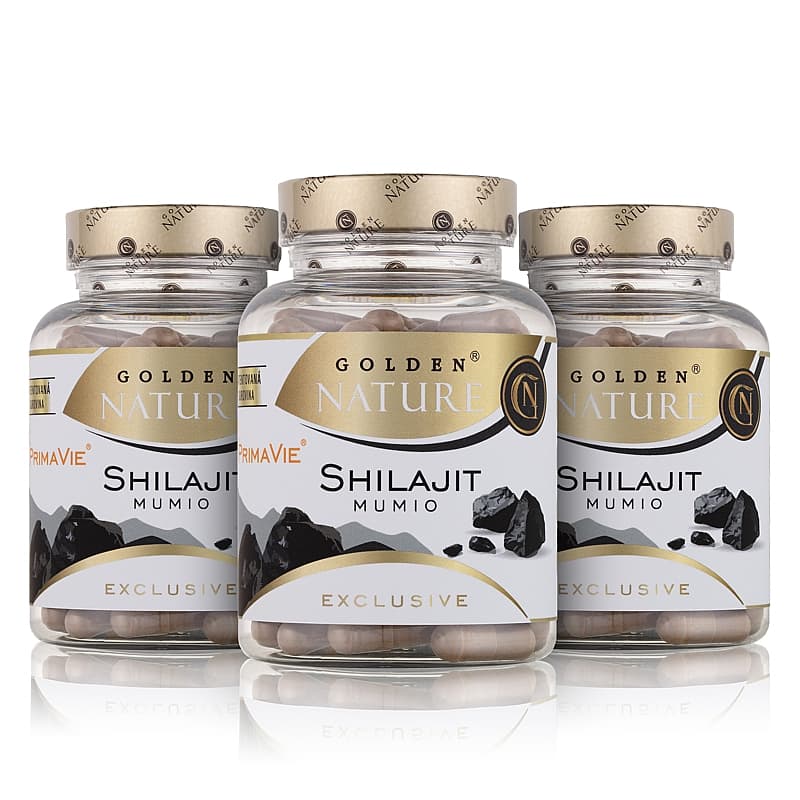 2+1 GN Exclusive Shilajit PrimaVie® 50% kyseliny fulvové 300 cps. - Golden Nature