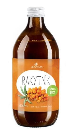 Allnature Rakytníková šťáva 100 % BIO 500ml - Allnature